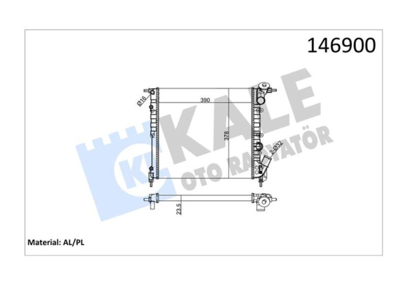 RADYATOR AL.MEK RENAULT CLIO-EXPRES2 SIRA AL PL SIS