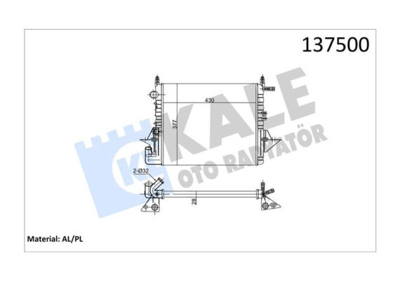 MOTOR SU RADYATÖRÜ RENAULT TWINGO 96 1.1 2 SIRA AL PL SİSTEM