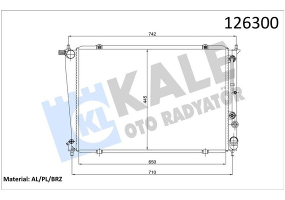RADYATÖR AL/PL/BRZ STAREX-H12.5 TD 00-04 NAC AT 350525 OLDU