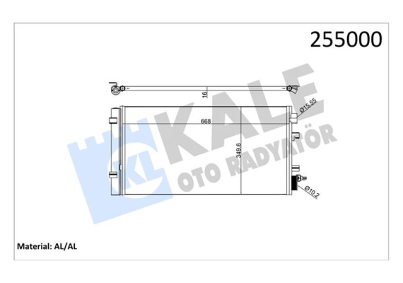 KLİMA RADYATÖRÜ KONDENSER RENAULT FLUENCE 09 MEGANE III 09 SCENIC III 09 1.2TCe 1.5dCi 1.6 1.9dCi 2.0