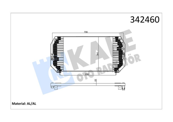 KLİMA KONDENSERİ TOYOTA CARINA E - SALOON-SPORTSWAGON AL-AL