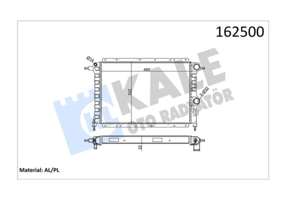 RADYATÖR 2 SIRA AL PL 25-ESPACE 2.0/2.2/1.9 DTİ