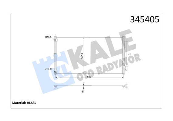 KONDENSER AL/AL ACCORD IX