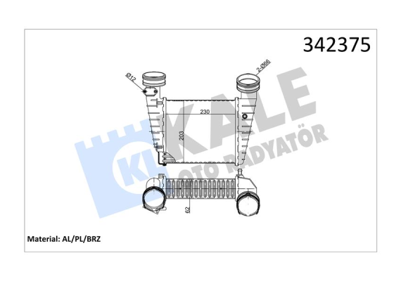 TURBO RADYATÖRÜ INTERCOOLER VW PASSAT-SKODA SUPERB AL-PL-BRZ