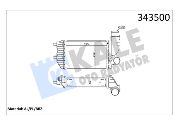TURBO RADYATÖRÜ INTERCOOLER DUCATO-JUMPER-BOXER AL/PL/BRZ 295x202x62