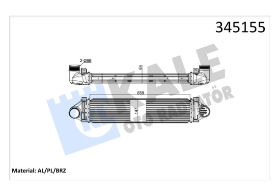 İNTERCOOLER AL/PL/BRZ FOCUS-MONDEO IV S-MAX-DISCOVERY-FREE LANDER 2-EVOQUE-VOLVO C30-S80 II-V40-V70