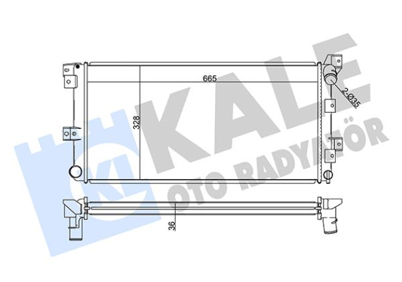 RADYATÖR AL/PL/BRZ VOYAGER-DODGE CARAVAN 2.5TD 96