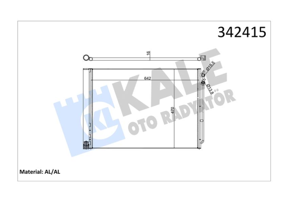 KLIMA RADYATORU BMW F10 F01 N47 N57 B47 B57