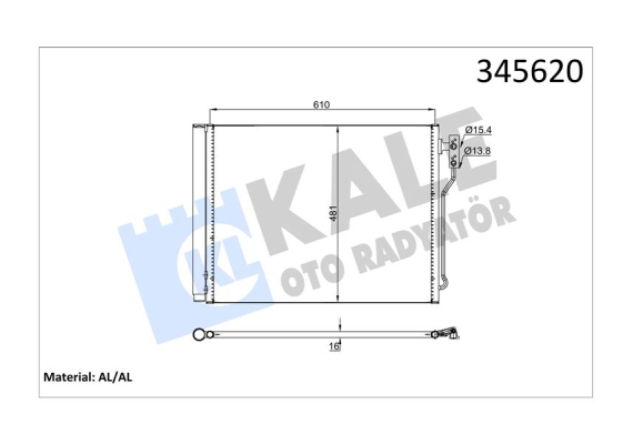 KLIMA RADYATORU BMW F07 F10 F11 F18 N20