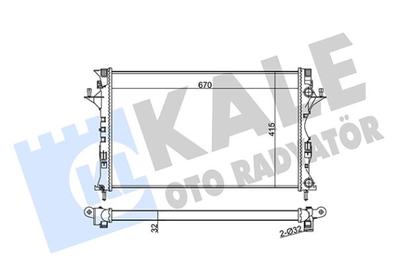 RADYATÖR ESPACE IV-LGN II AL/PL/BRZ 670x415x32