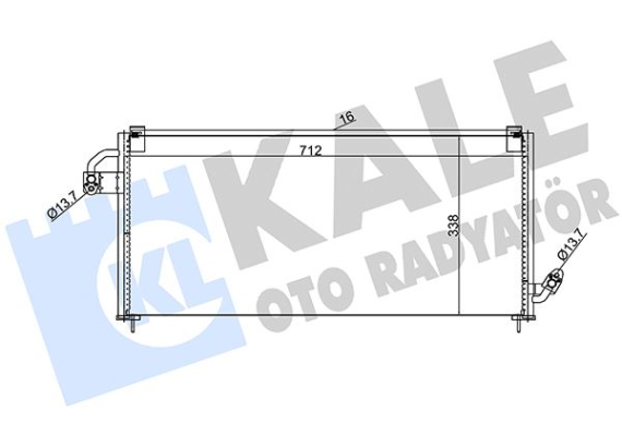 KLİMA KONDENSERİ SUBARU FORESTER AL-AL 712X338X16