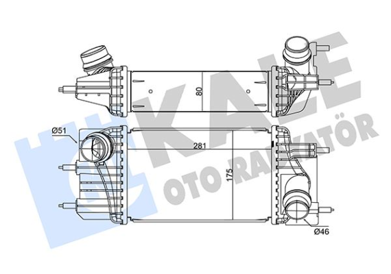 INTERCOOLER NISSAN JUKE 1.5dcı 2010 PULSAR 1.5dcı 2014 NV200 1.5dcı 2010 TURBO RADYATÖRÜ