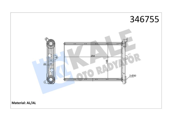 KALORIFER RADYATORU BMW E87 E90 F26 F25 E84 E92 E91 E81