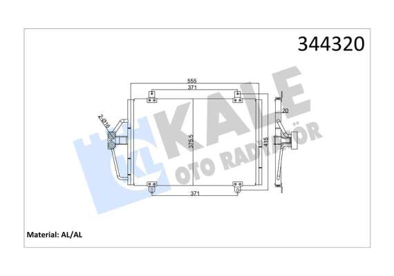 KLİMA KONDENSERİ MGN I AL-AL