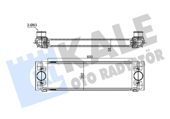 TURBO INTERCOOLER RADYATORU FORD TRANSIT 2.2 135 140PS 11 3.2 200PS TDCI 06