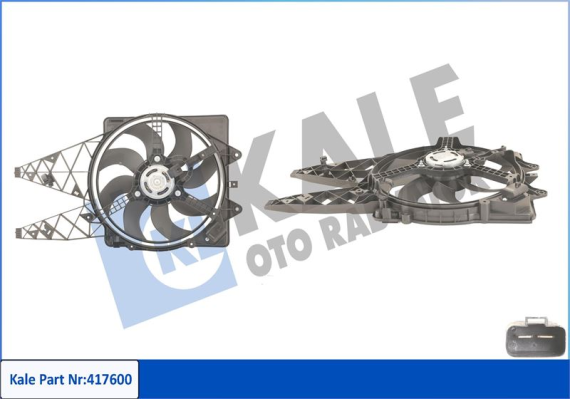 FAN MOTORU DAVLUMBAZLI FIAT GRANDE PUNTO 1.3D 05 450W-405mm