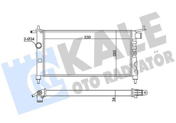 RADYATÖR CORSA B-TIGRA-COMBO 1.2-1.4-1.4 16V KLİMASIZ MEK