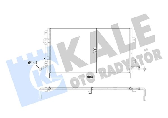 KLIMA RADYATORU KONDANSER FIESTA FUSION 1.25 1.4 1.6 1.4TDCI 02 08 MAZDA 2 125 1.4