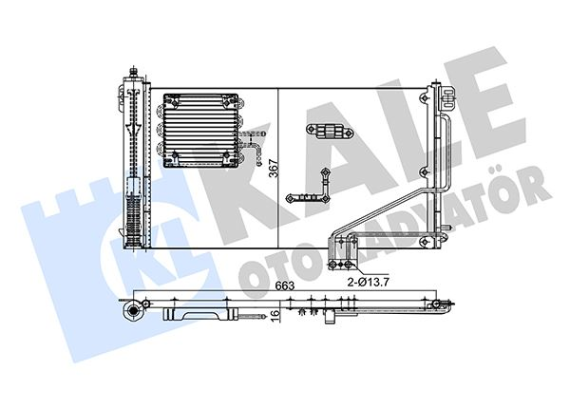 KLIMA RADYATORU MERCEDES W203 CL203 S203 C209 R230