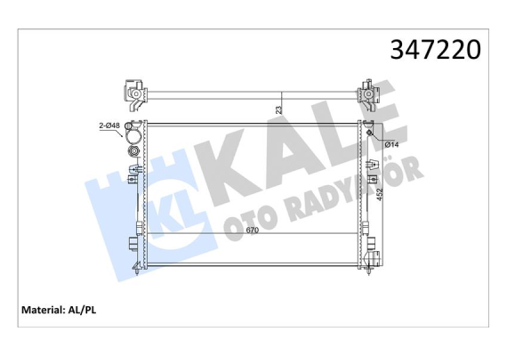 RADYATÖR JUMPY-EXPERT-SCUDO-P806 1.8i-2.0i 8V-2.0i 16V AL/MKNK