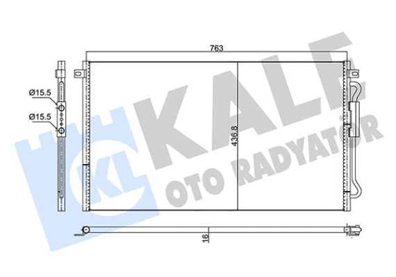 KONDENSER VOYAGER-GRANDVOYAGER 2.5 CRDI 00