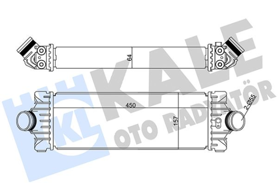 TURBO INTERCOOLER RADYATOR TRANSIT V347 11 14 V362 14 CUSTOM 12 2.2TDCI 155PS ARKADAN CEKER