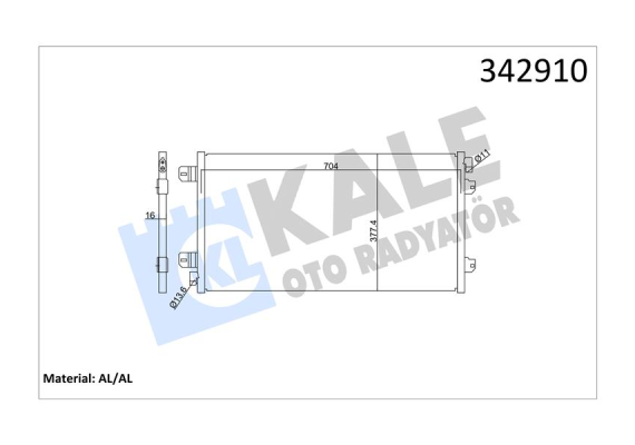 KLİMA KONDENSERİ MASTER II BOX-BUS OPEL MOVANO BOX NISSAN INTERSTAR BOX-BUS AL-AL
