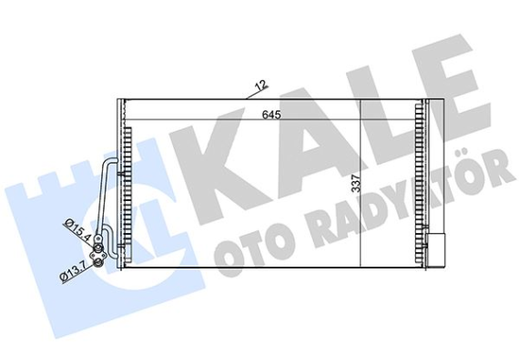 KLİMA KONDENSERİ MINI-MINI CLUBMAN-MINI COUNTRYMAN-MINI PACEMAN AL-AL 644X341X16