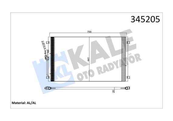 KONDENSER AL/AL VOYAGER IV-CARAVAN