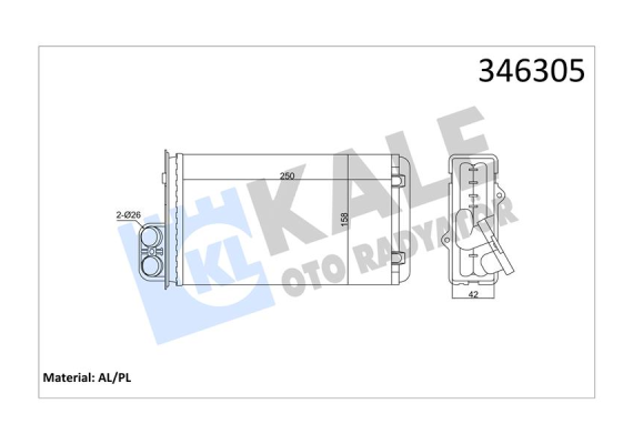 KALORİFER RADYATÖRÜ 405 92-96 406 96-04 248x157