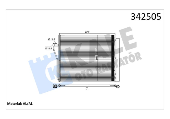 KLIMA RADYATORU BMW S63 N63 E70 E71 F15 F16 G05 G06