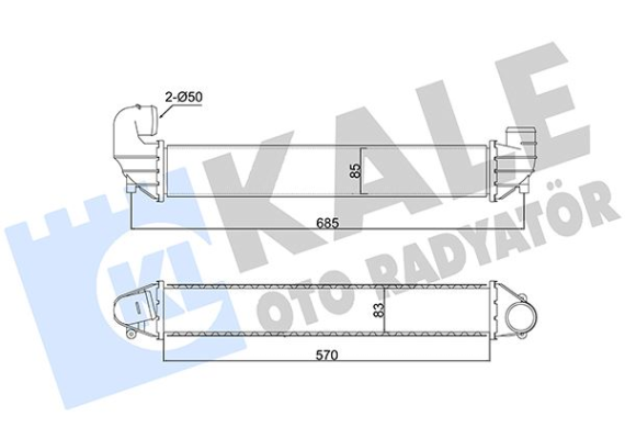 İNTERCOOLER GALAXY-SEAT ALHABRA-VOLKSWAGEN SHARAN 1.9 TDI 00 03