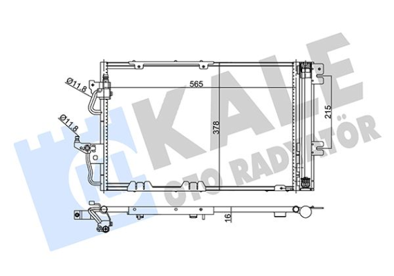 KONDENSER AL/PL/BRZ ASTRA H-ZAFIRA B-VAUXHALL ASTRA Mk V-ZAFIRA Mk II