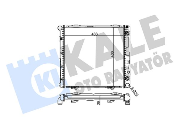MOTOR SU RADYATORU MERCEDES W124 S124 C124 KLIMALI