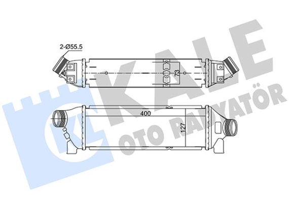 İNTERCOOLER FORD TRANSIT 2.0D 00