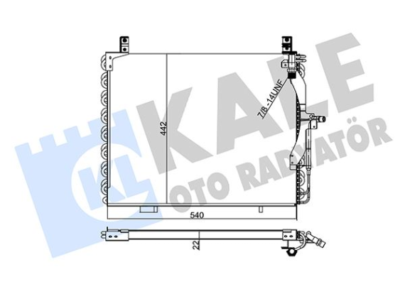 KLIMA RADYATORU MERCEDES W124 S124 A124 C124