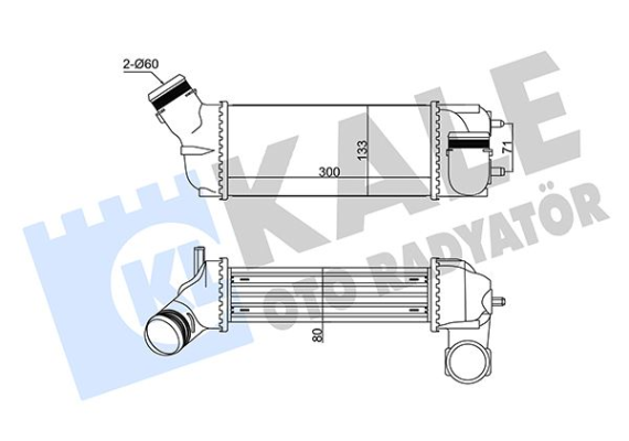İNTERCOOLER C4 Picasso 2.0HDI 06 PEUGEOT 307-307 SW-307 CC 2.0HDI 00 05