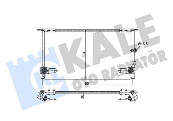 KONDENSER AL/PL/BRZ HILUX VI