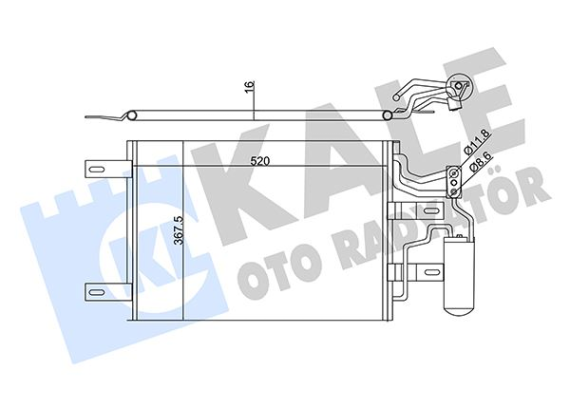 KONDENSER AL/PL/BRZ MERIVA-VAUXHALL MERIVA Mk I