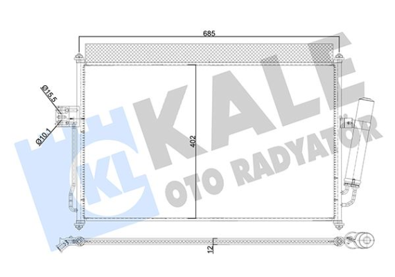 KONDENSER AL/AL ISUZU D-MAX