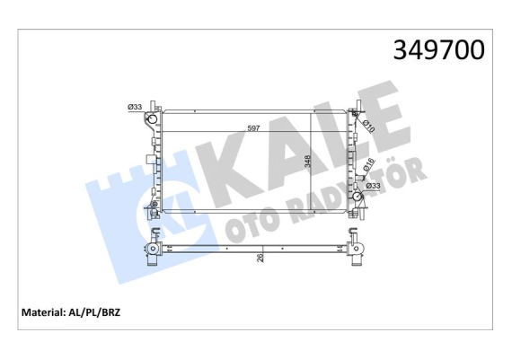 MOTOR SU RADYATORU AC FOCUS 2.0 98 05 KLIMALI MANUEL BRAEZING 600 348 26