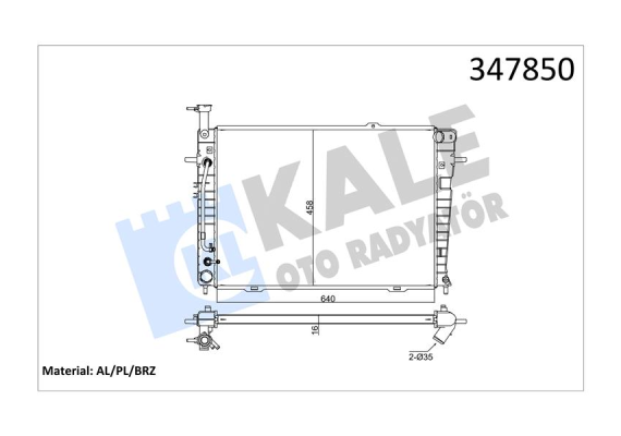 RADYATÖR AL/PL/BRZ TUCSON-KIA SPORTAGE AT