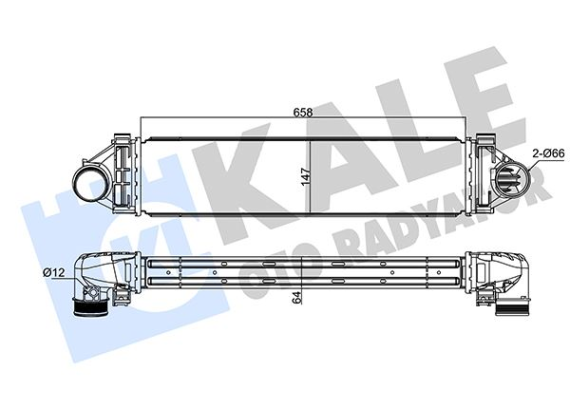 TURBO RADYATORU 204PT FREELANDER 2 11 14 RANGE ROVER L538 11 19 VOLVO S80 V40 V70 XC60