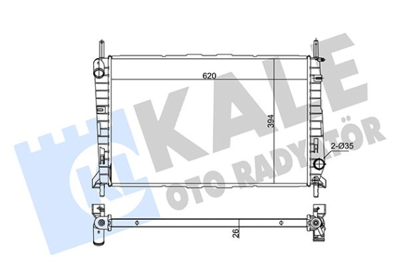 MOTOR SU RADYATORU AC MONDEO I II 92 00 1.6 1.8 2.0 OLCU 620 378 26 KLIMALI