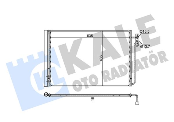 KLIMA RADYATORU 306D1 M62 B44 RANGE ROVER 3 VOGUE L322 02 15