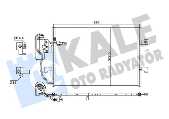 KLIMA RADYATORU MERCEDES W168 W414