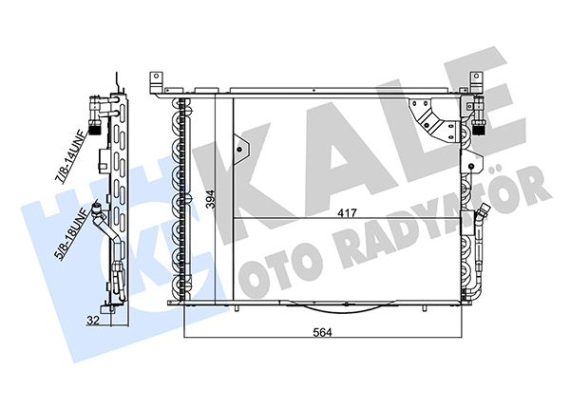 KLIMA RADYATORU MERCEDES W201 85 93