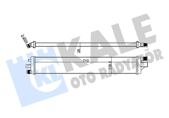 TURBO RADYATÖRÜ INTERCOOLER NV400-MOVANO B-MASTER III LT 2.3CDTI 10 İLAVE SOĞUTUCU AT-MT