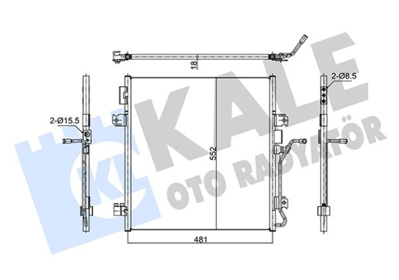 KONDENSER AL/AL DODGE NITRO