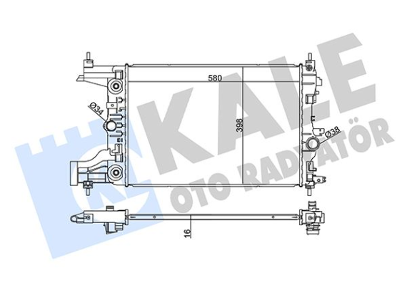 RADYATÖR ASTRA J-CRUZE J300-J305-J308 AL/PL/BRZ 580x398x16